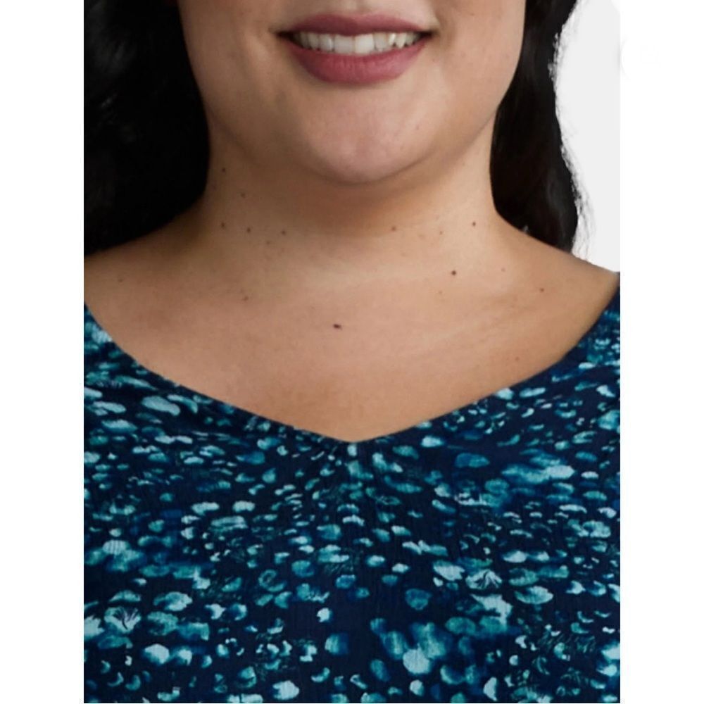 Women's Lightweight Poet Sleeve Blouse Shirt 2-Pack Size 4X - Picture 7 of 12
